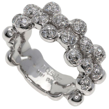 Ponte Vecchio Ring K18Wg Silver Diamond