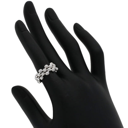 Ponte Vecchio Ring K18Wg Silver Diamond