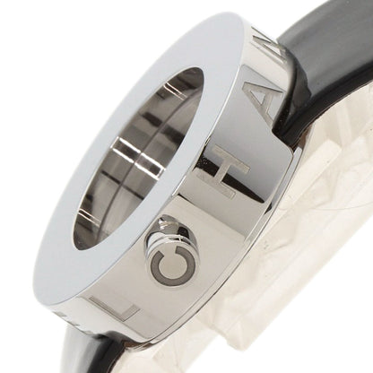 Chanel Watches Quartz H0579 Stainless Steel, Leather Silver La Ronde Black Dial Women
