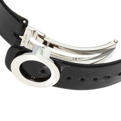 Chanel Watches Quartz H0579 Stainless Steel, Leather Silver La Ronde Black Dial Women