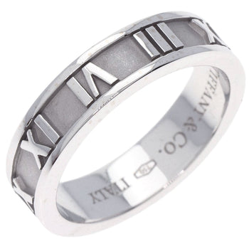 Tiffany&Co. Ring K18Wg Silver Atlas