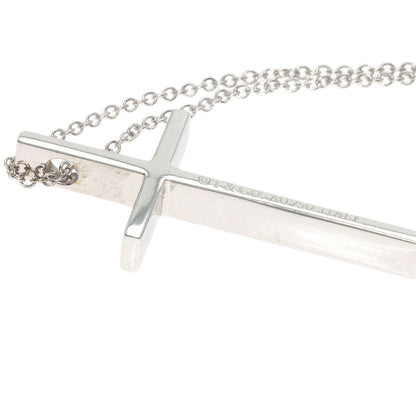 Tiffany&Co. Necklace K18Wg Silver Cross