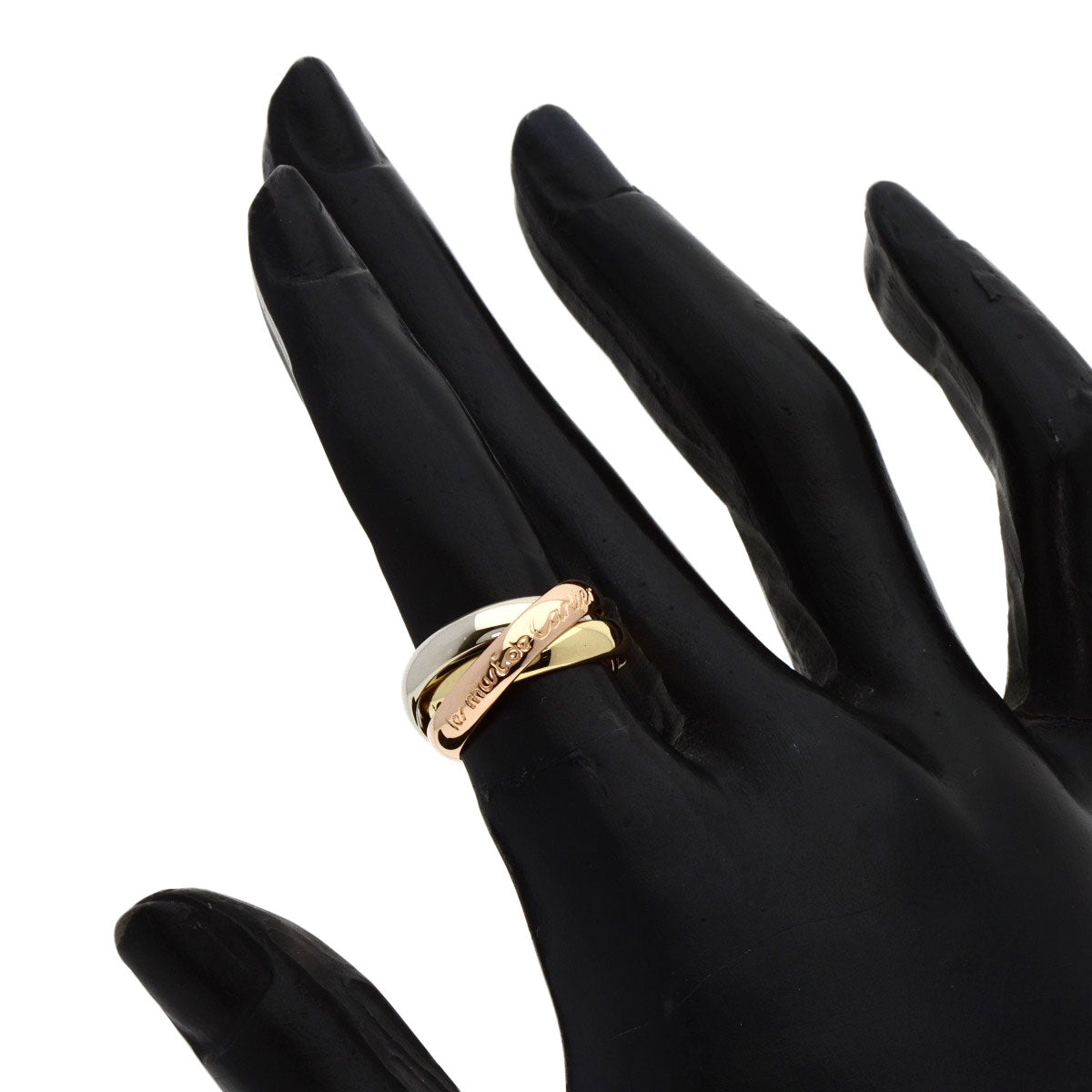Cartier Ring 18K Yellow Gold Gold Trinity #47