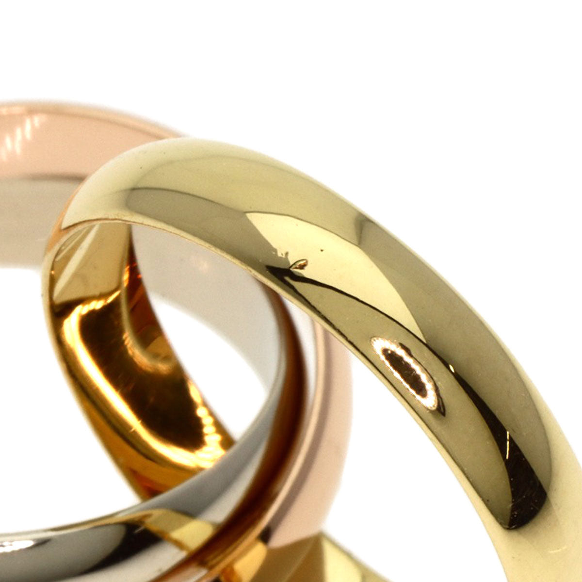 Cartier Ring 18K Yellow Gold Gold Trinity #47