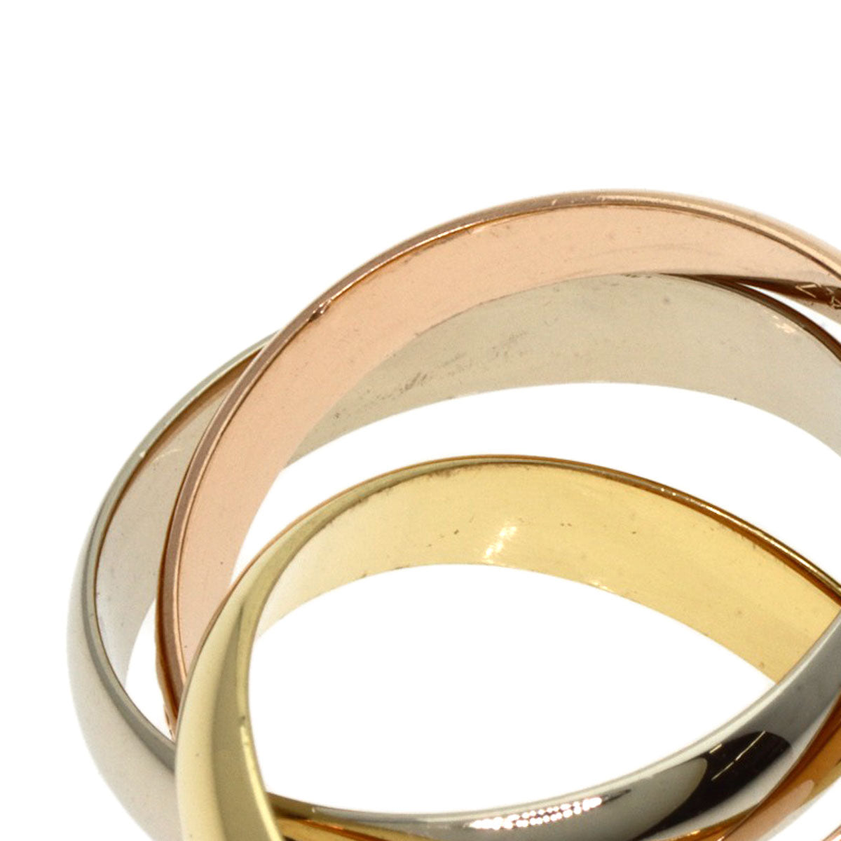 Cartier Ring 18K Yellow Gold Gold Trinity #47
