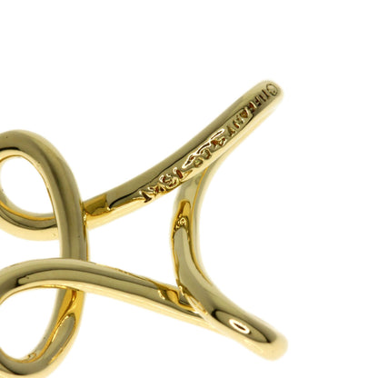Tiffany&Co. Pendant Top 18K Yellow Gold Gold Infinity Cross Women