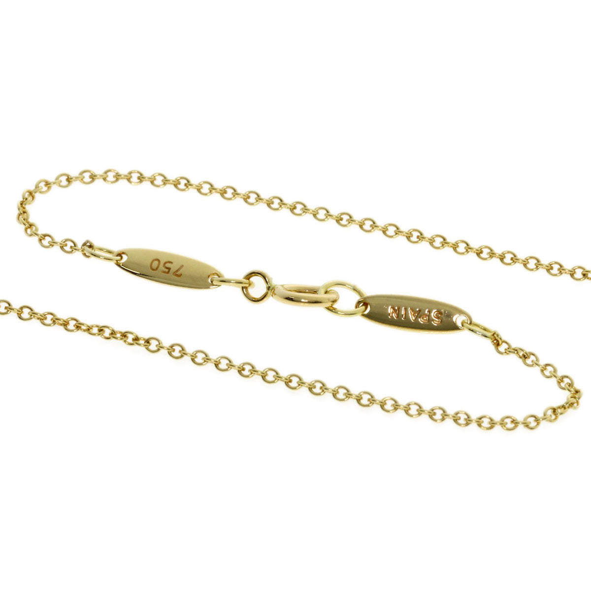 Tiffany&Co. Necklace 18K Yellow Gold Gold Open Heart 5P Diamond