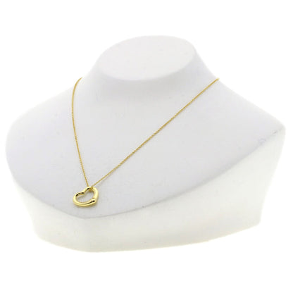 Tiffany&Co. Necklace 18K Yellow Gold Gold Open Heart 5P Diamond