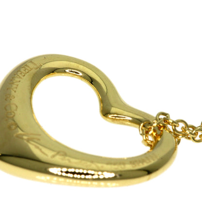 Tiffany&Co. Necklace 18K Yellow Gold Gold Open Heart 5P Diamond