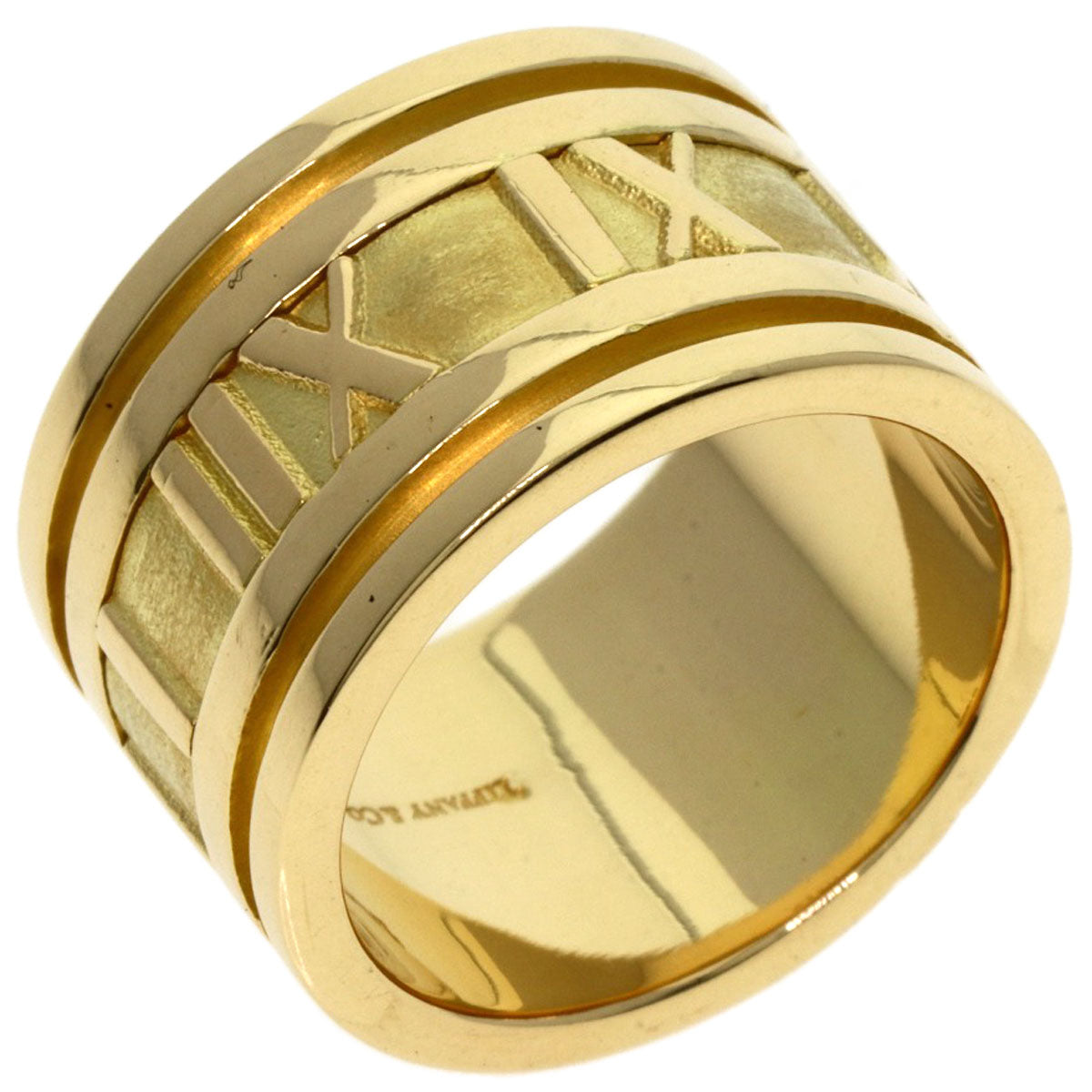 Tiffany&Co. Ring 18K Yellow Gold Gold Atlas Wide