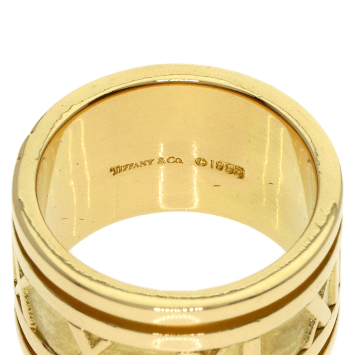 Tiffany&Co. Ring 18K Yellow Gold Gold Atlas Wide