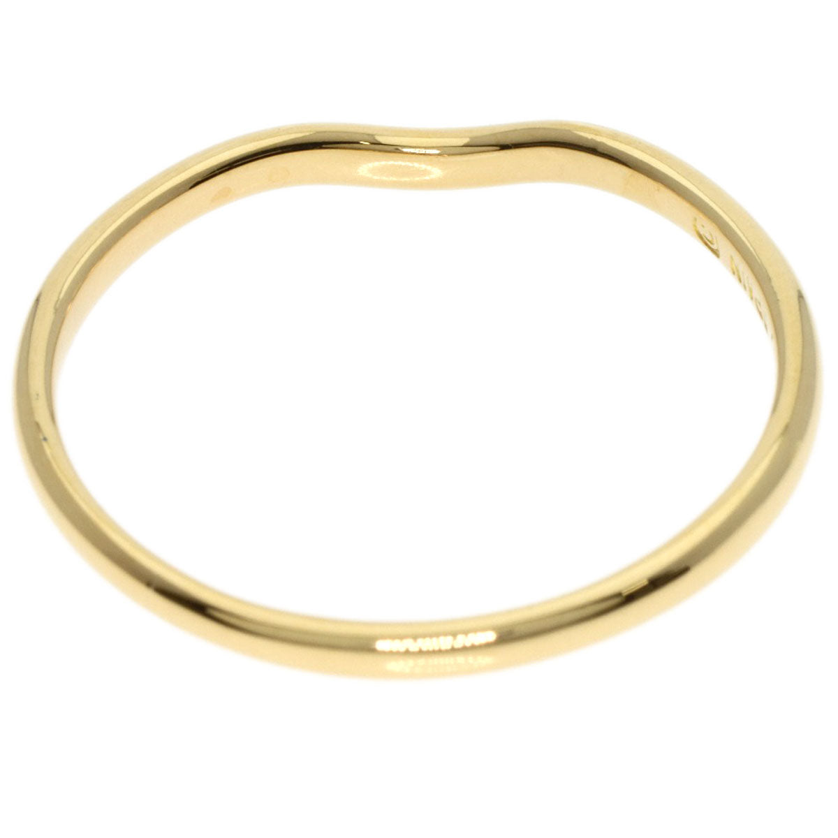 Tiffany&Co. Ring 18K Yellow Gold Gold Curved Band Women
