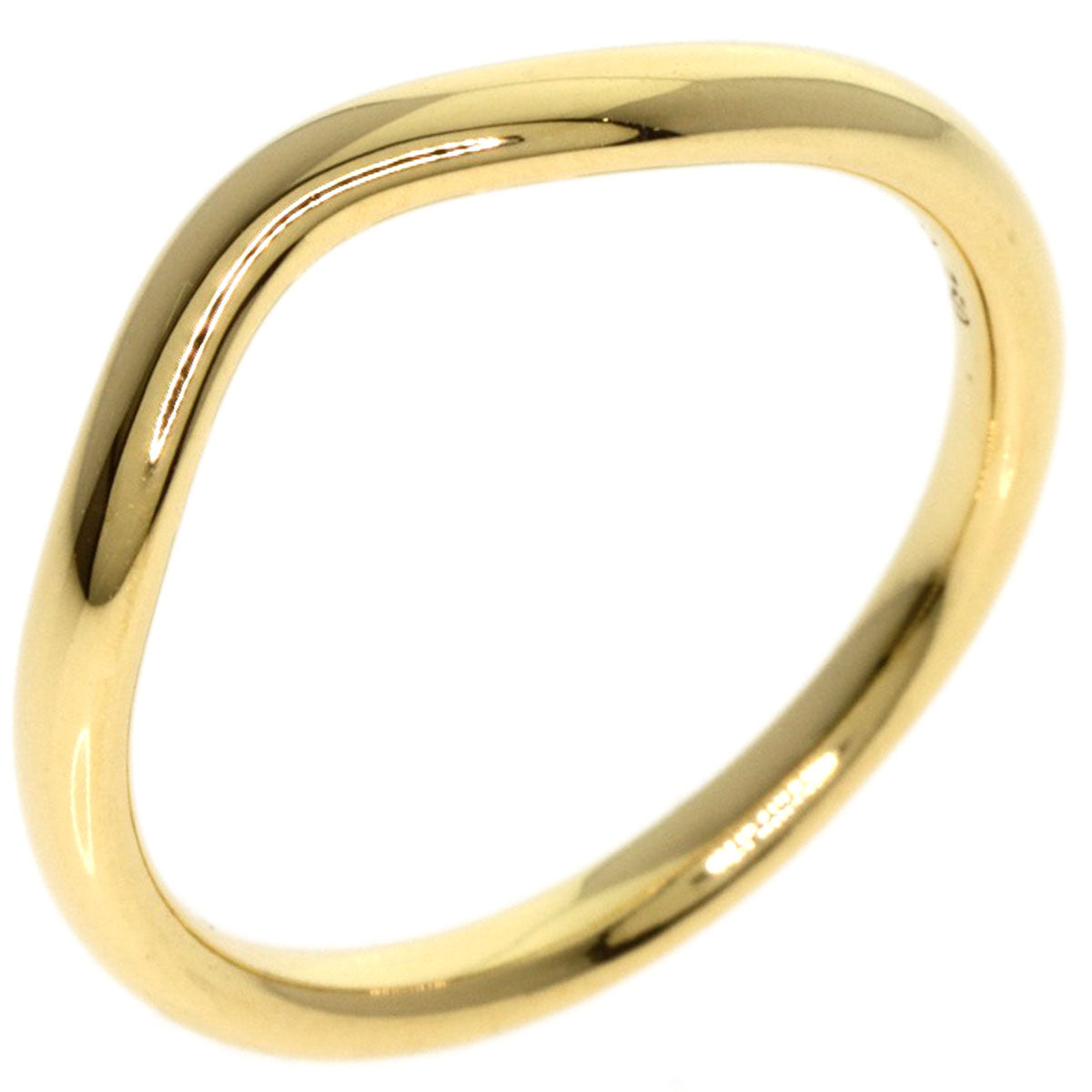 Tiffany&Co. Ring 18K Yellow Gold Gold Curved Band Women
