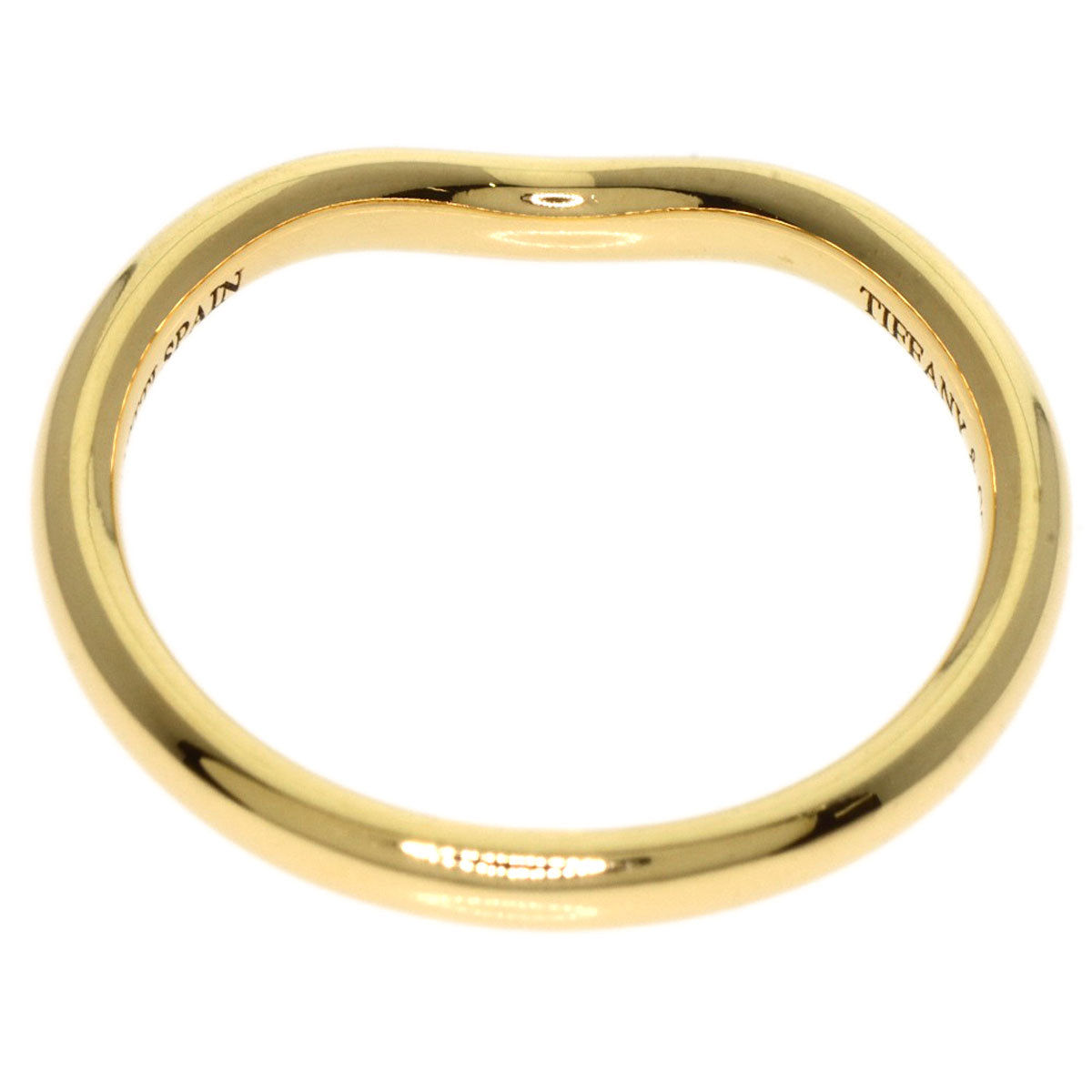 Tiffany&Co. Ring 18K Yellow Gold Gold Curved Band Women