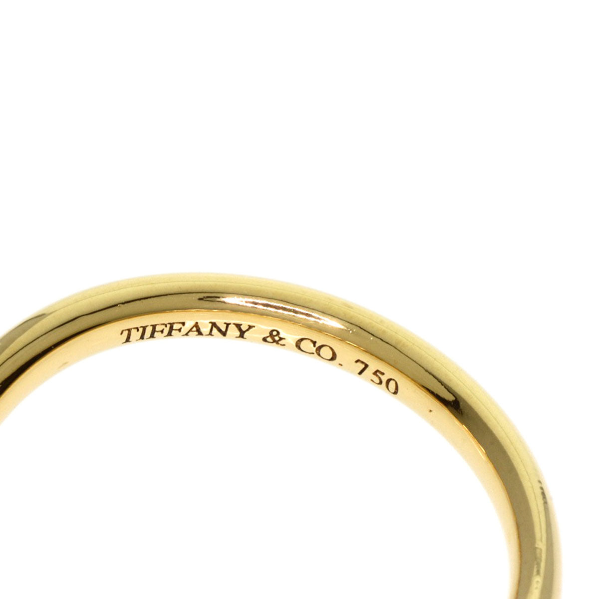 Tiffany&Co. Ring 18K Yellow Gold Gold Curved Band Women