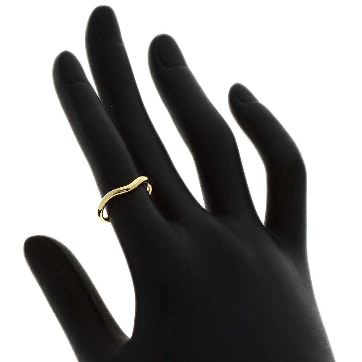 Tiffany&Co. Ring 18K Yellow Gold Gold Curved Band Women