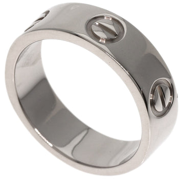 Cartier Ring K18Wg Silver Love Ring #50 Women
