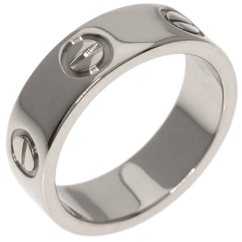 Cartier Ring K18Wg Silver Love Ring #50 Women