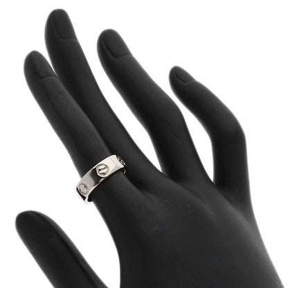 Cartier Ring K18Wg Silver Love Ring #50 Women