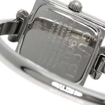Gucci Watches Quartz Stainless Steel , Stainless Steel Silver 1900L Black Dial Women