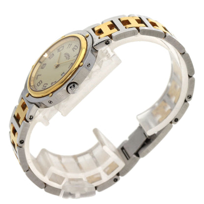 Hermes Watches Quartz Stainless Steel , Ssxgp Gold Clipper Ivory Dial Women