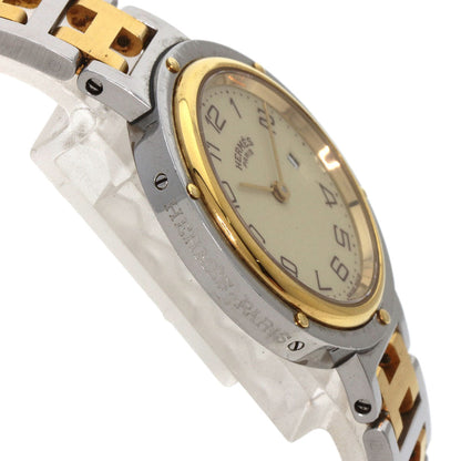 Hermes Watches Quartz Stainless Steel , Ssxgp Gold Clipper Ivory Dial Women