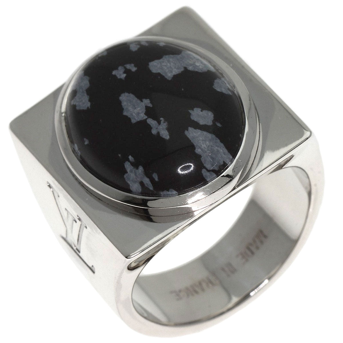 Louis Vuitton Ring Sv Silver Chevalier Snowflow M64903