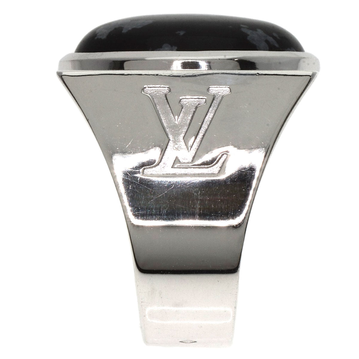 Louis Vuitton Ring Sv Silver Chevalier Snowflow M64903