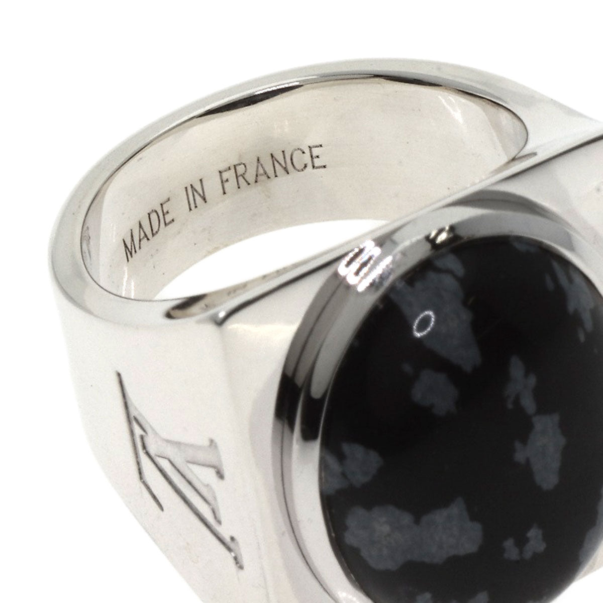 Louis Vuitton Ring Sv Silver Chevalier Snowflow M64903