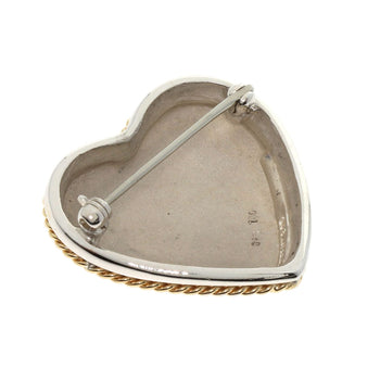 Tiffany&Co. Brooch Sv Silver Heart
