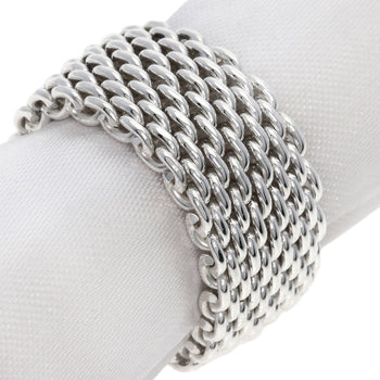 Tiffany&Co. Ring Sv Silver Somerset Mesh