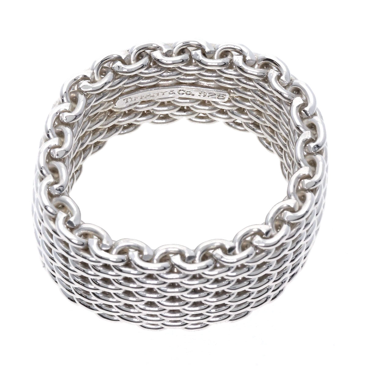 Tiffany&Co. Ring Sv Silver Somerset Mesh