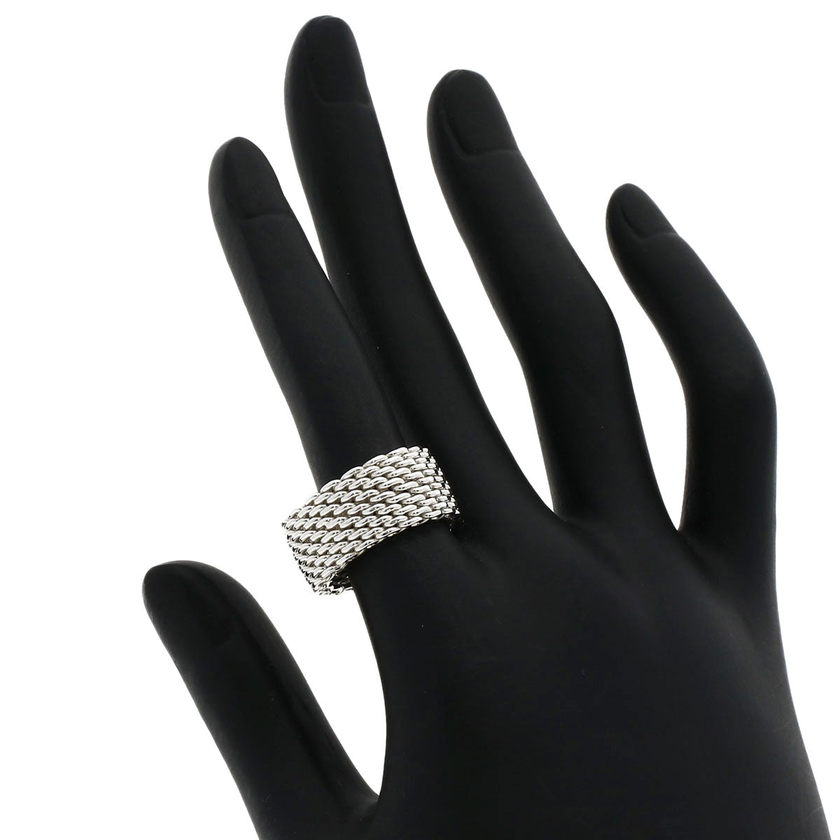 Tiffany&Co. Ring Sv Silver Somerset Mesh