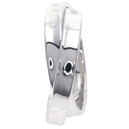 Tiffany&Co. Ring Sv Silver 1837 Interlocking