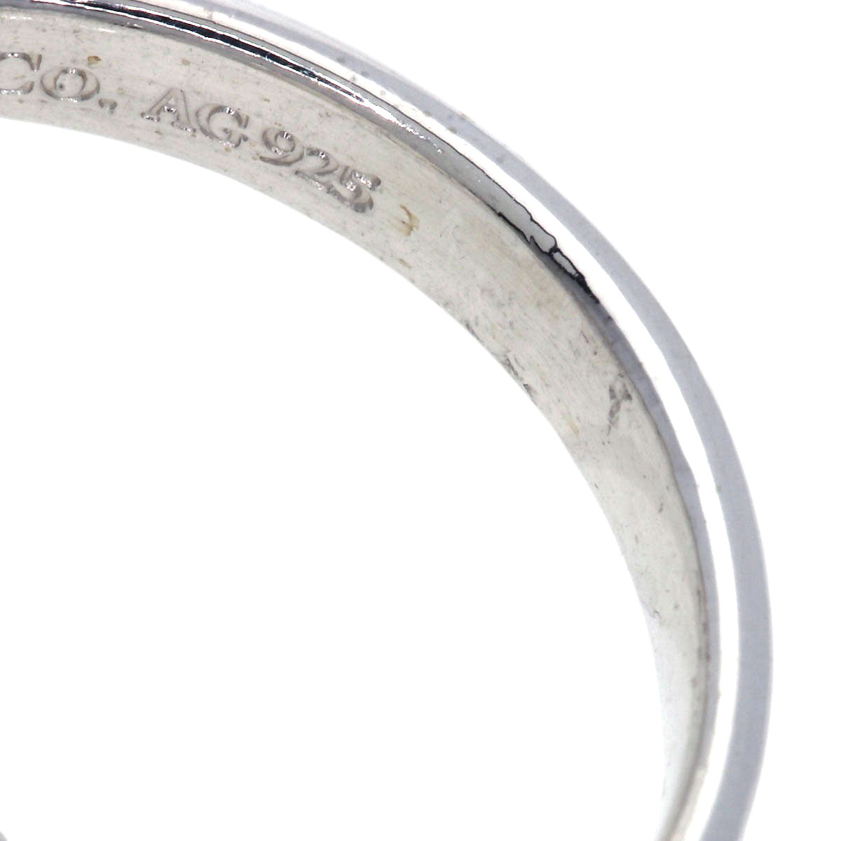 Tiffany&Co. Ring Sv Silver 1837 Interlocking