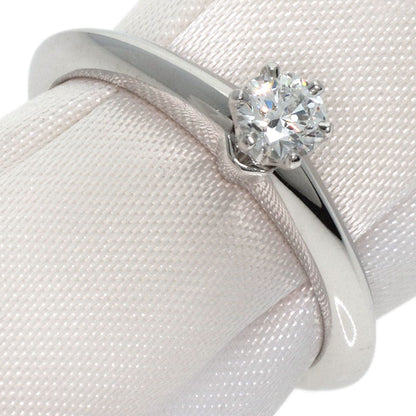 Tiffany&Co. Ring Pt950 Silver Solitaire Knife Edge 1P Diamond Women