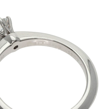 Tiffany&Co. Ring Pt950 Silver Solitaire Knife Edge 1P Diamond Women