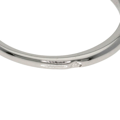 Cartier Ring Pt950 Silver Solitaire 1P Diamond #47