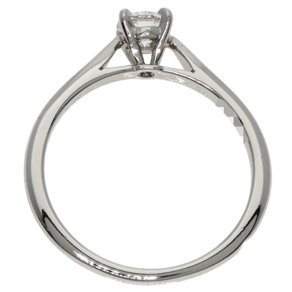 Cartier Ring Pt950 Silver Solitaire 1P Diamond #47