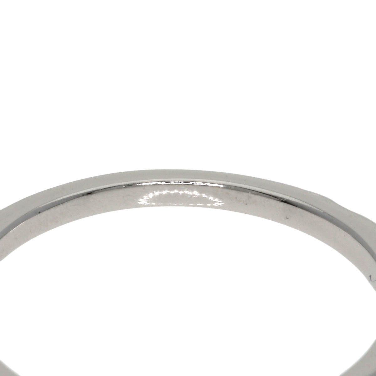 Cartier Ring Pt950 Silver Solitaire 1P Diamond #47