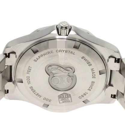 Tag Heuer Watches Quartz Waf1113 Stainless Steel , Stainless Steel Silver Aqua Racer Navy Dial Mens