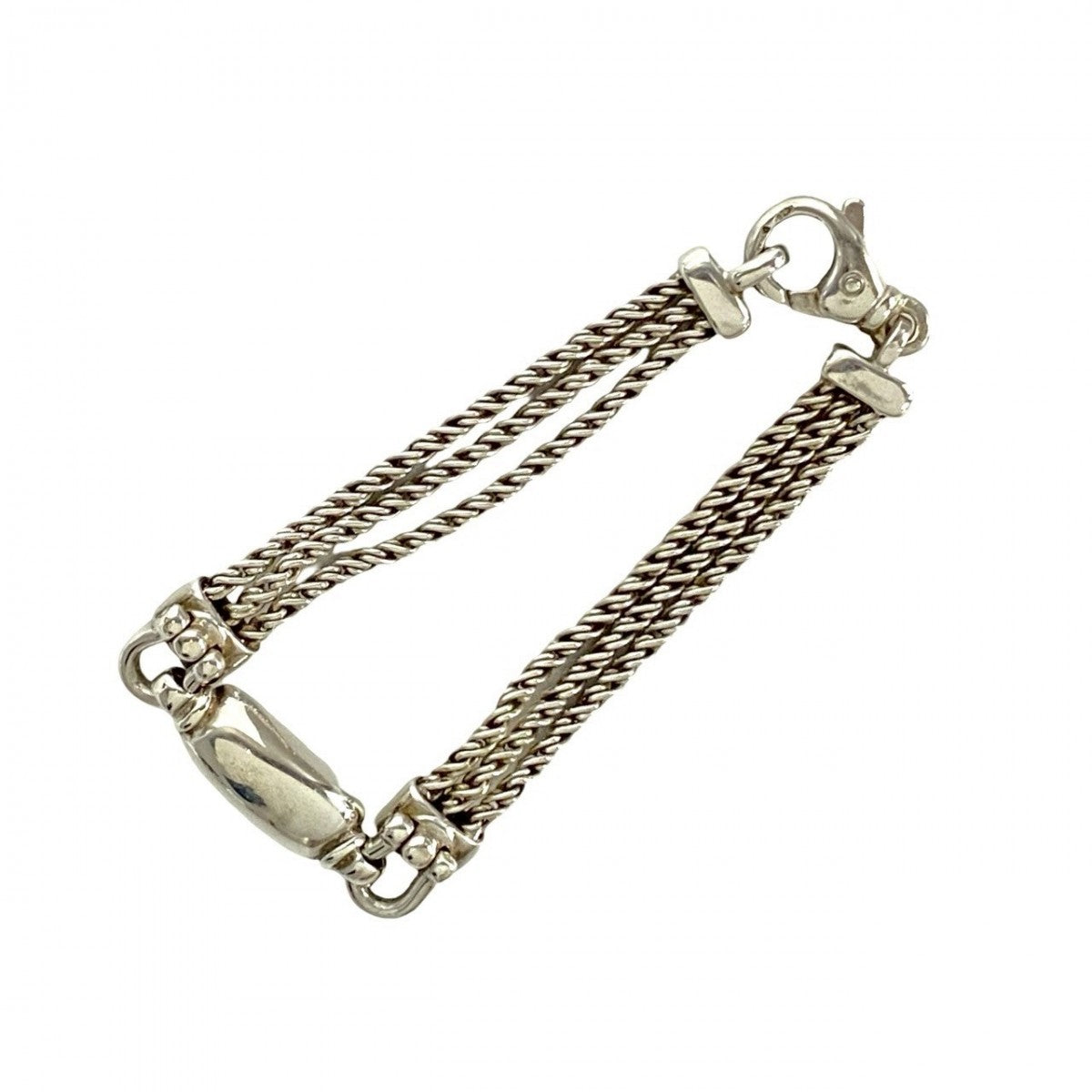 Tiffany&Co. Bracelet Silver925 Silver Triple Rope Id Bracelet