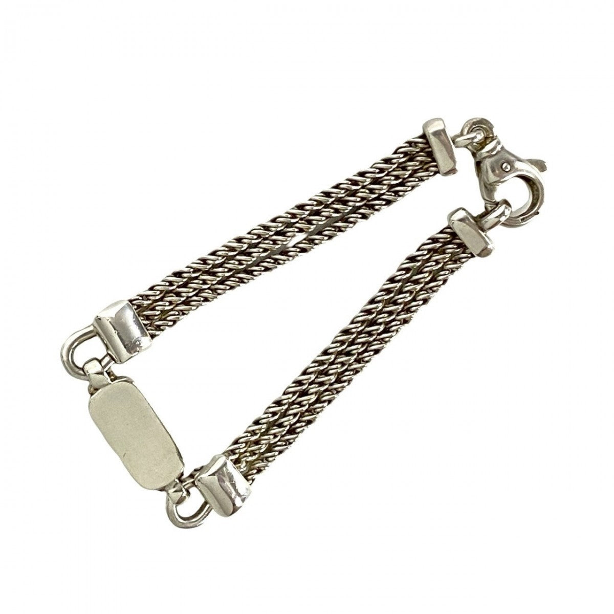 Tiffany&Co. Bracelet Silver925 Silver Triple Rope Id Bracelet