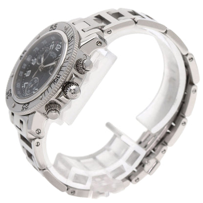 Hermes Watches Quartz Cl2.310 Stainless Steel , Stainless Steel Silver Clipper Diver Chronograph