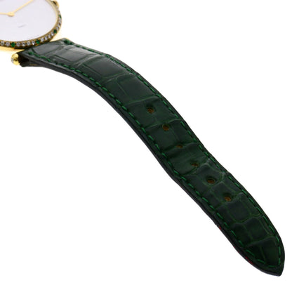 Van Cleef & Arpels Watches Quartz 18101B1 18K Yellow Gold Gold Pierre Emerald Diamond White Dial