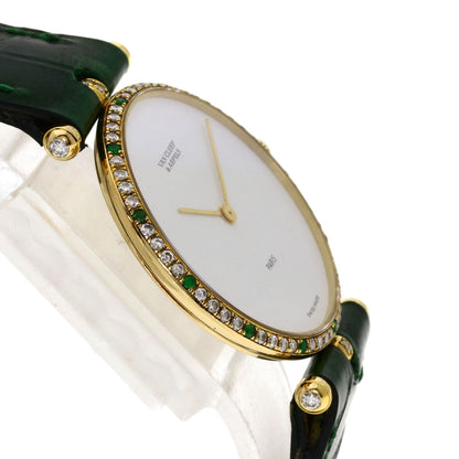 Van Cleef & Arpels Watches Quartz 18101B1 18K Yellow Gold Gold Pierre Emerald Diamond White Dial