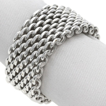 Tiffany&Co. Ring Sv Silver Somerset Mesh Women
