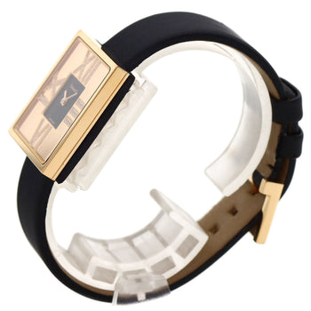 Tiffany&Co. Watches Quartz Z1950.10.30E10A40E K18Yg, Leather X Satin Gold Atlas Cocktail Diamond
