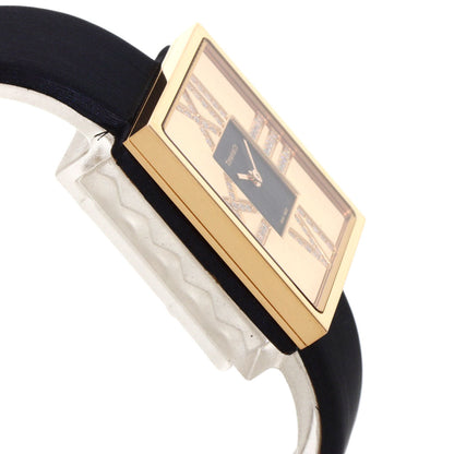 Tiffany&Co. Watches Quartz Z1950.10.30E10A40E K18Yg, Leather X Satin Gold Atlas Cocktail Diamond