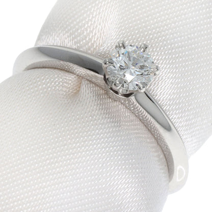 Tiffany&Co. Ring Pt950 Silver Solitaire Diamond Knife Edge Women